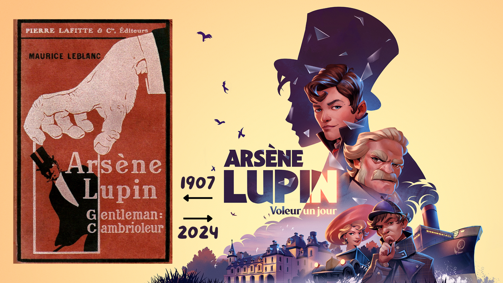 Couverture du livre Gentleman cambrioleur et du jeu vidéo Voleur un jour